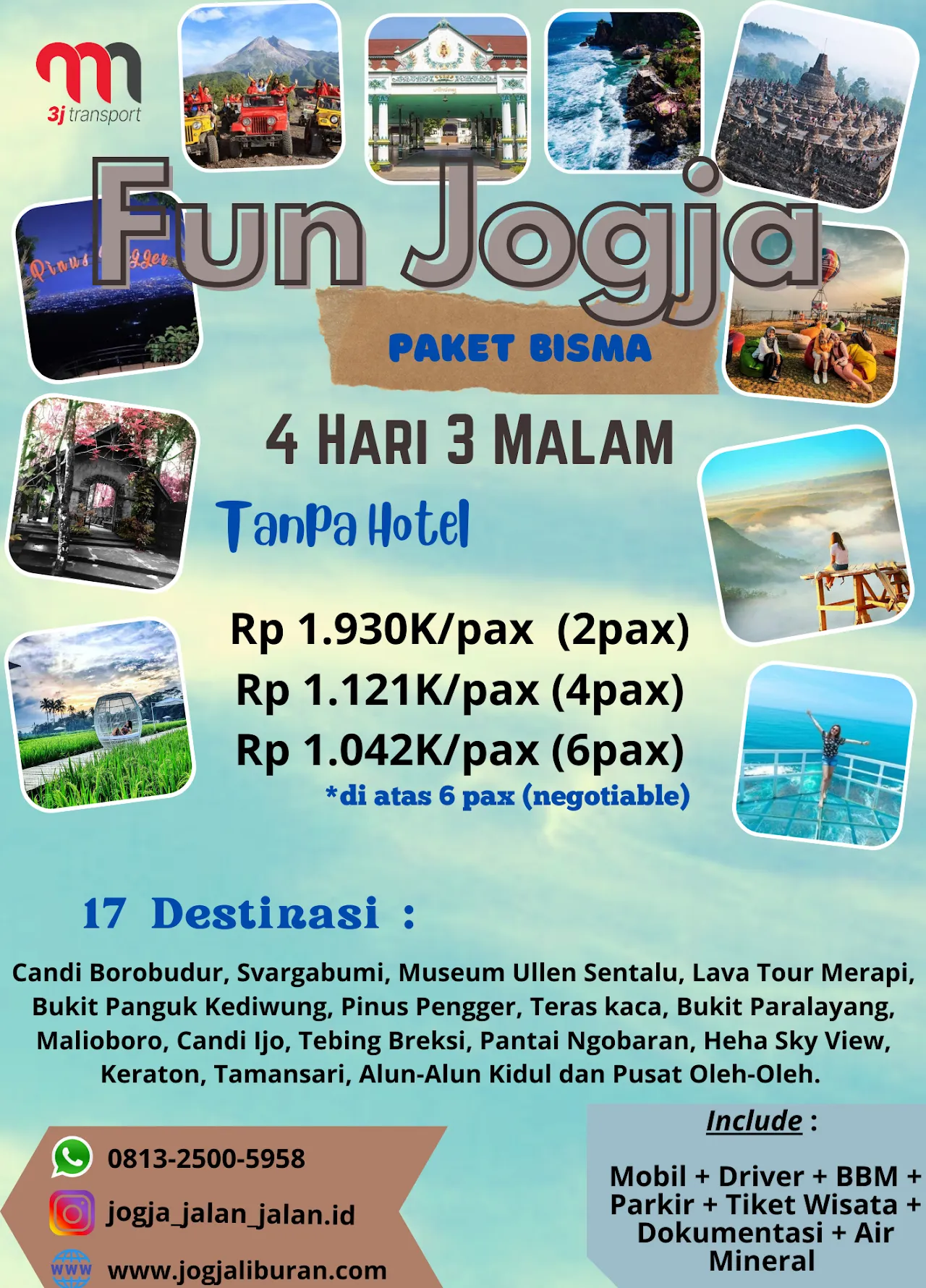 Paket Wisata Jogja Murah - Jogja Jalan Jalan